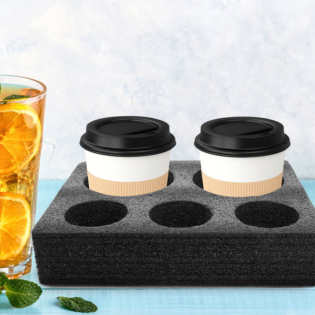 2Pcs Takeout Cup Holder Foam C - Coffee Tea With Milk のレビューと価格