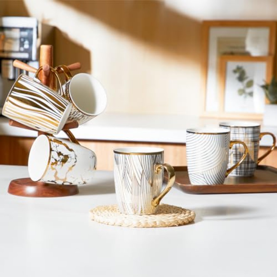 Coffee Mugs 18oz - Gold-Plated - Coffee Tea Hot のレビューと価格
